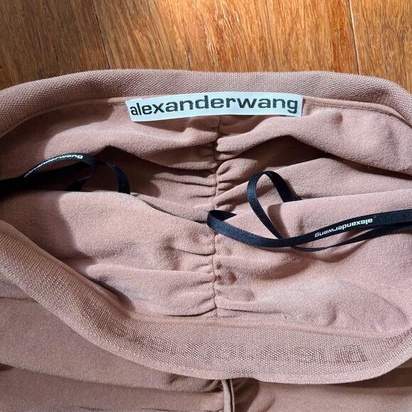 Alexander Wang Ruched Logo Elastic Waistband Pencil Skirt // Size Small - Picture 3 of 7